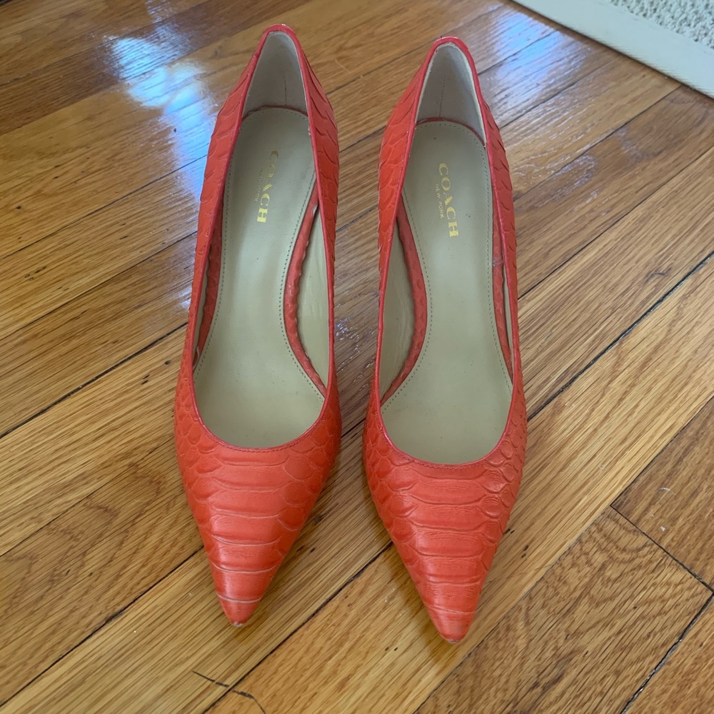 Coach Teddie Pumps - coral